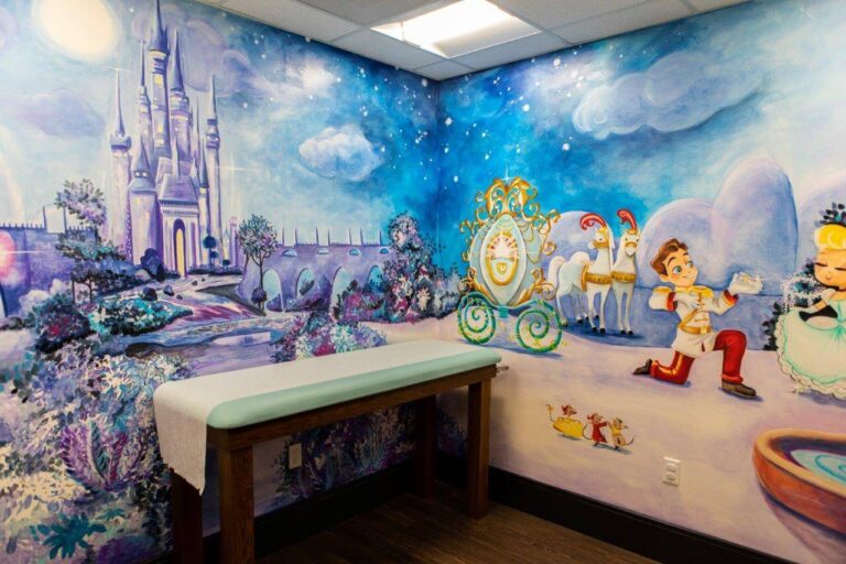 Painted room at Just 4 Kids Pediatrics (formerly Idaho Falls Pediatrics)