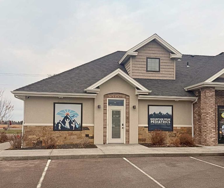 outside of the new mountain peak pediatrics office in rexburg idaho